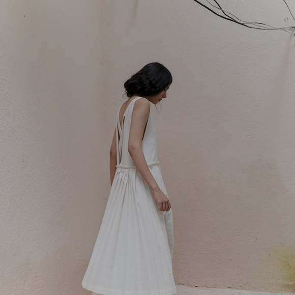 Runaway bicycle vera white dress pockets XS - Picture 4 of 7